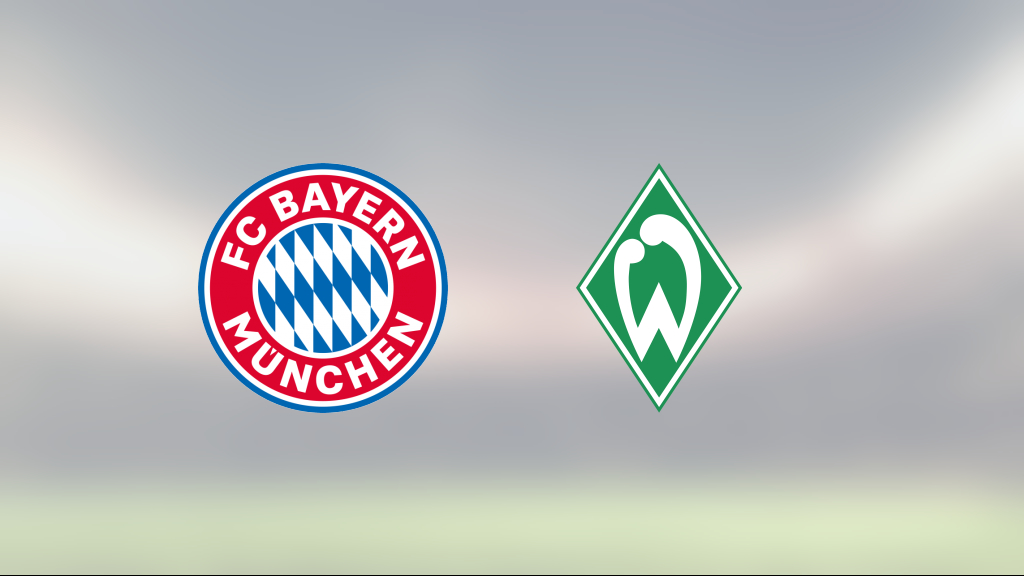 Tungt för Bayern München – Werder Bremen bröt fina vinstsviten