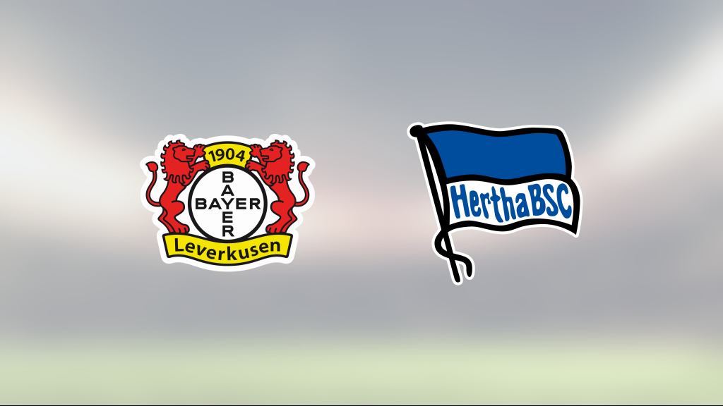 Hertha Berlin bröt Bayer Leverkusen segersvit