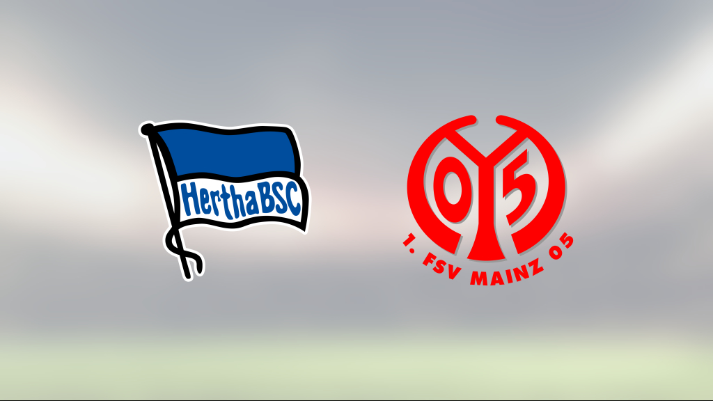 Mållöst för Hertha Berlin och Mainz på Olympiastadion