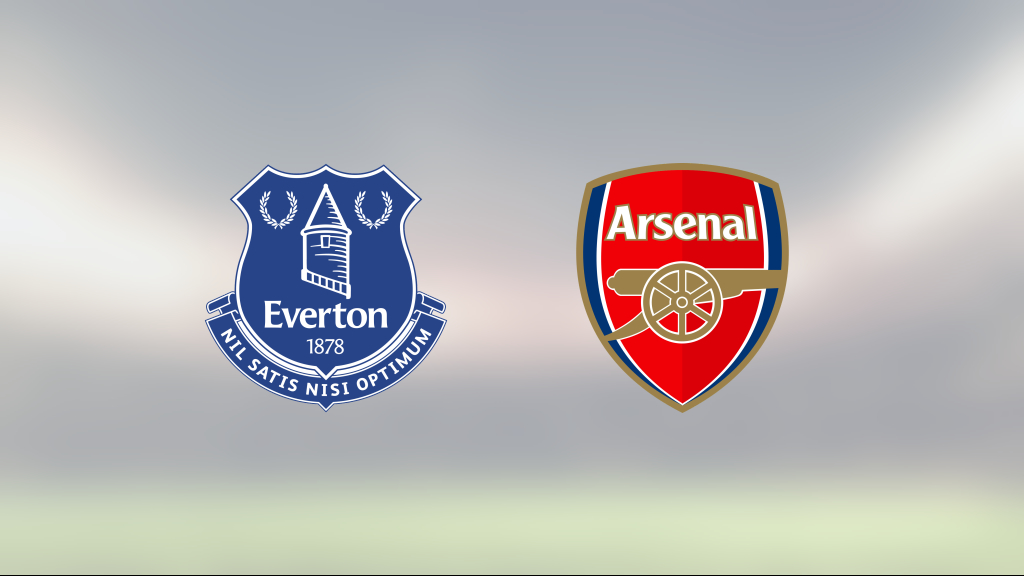 Everton avgjorde i första halvlek mot Arsenal