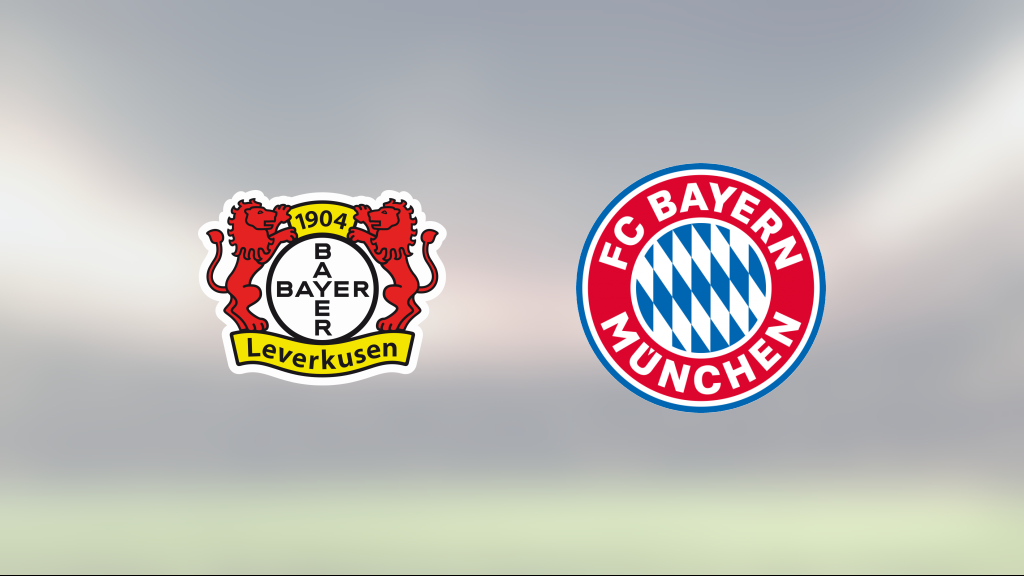 Bayern München upp i serieledning efter seger i toppmötet med Bayer Leverkusen