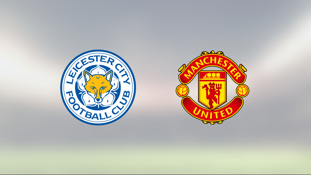 Leicester och Manchester United delade på poängen i toppmötet