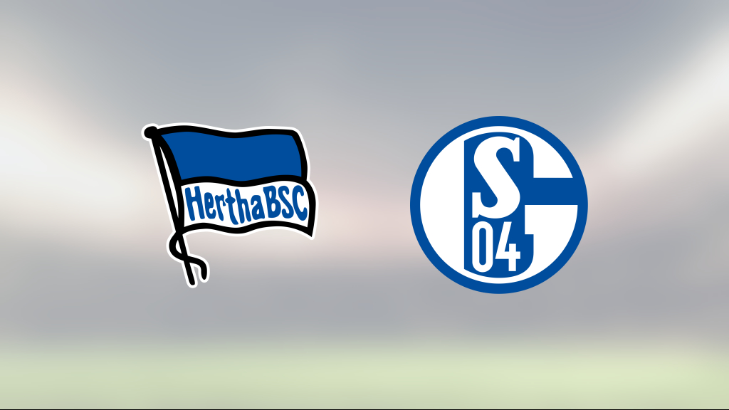 Hertha Berlin segrade mot Schalke 04 på hemmaplan