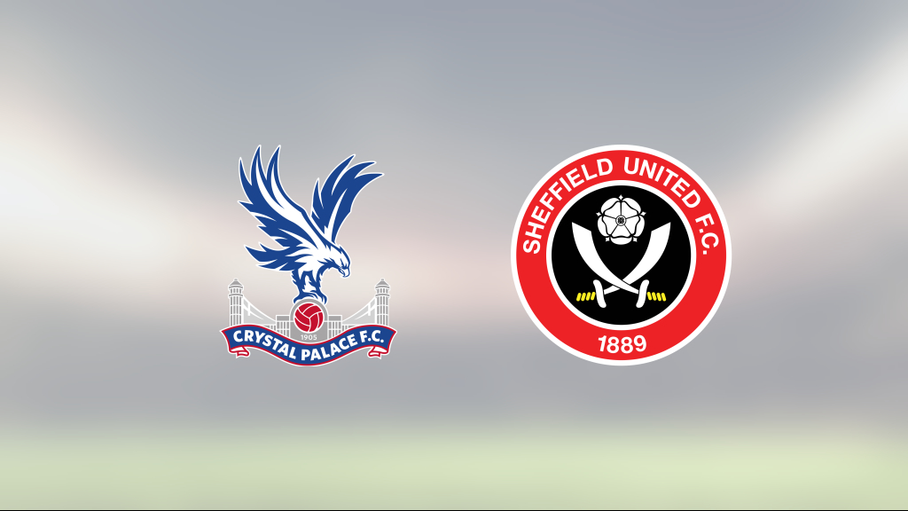 Segerlös svit bröts när Crystal Palace vann mot Sheffield United med 2-0