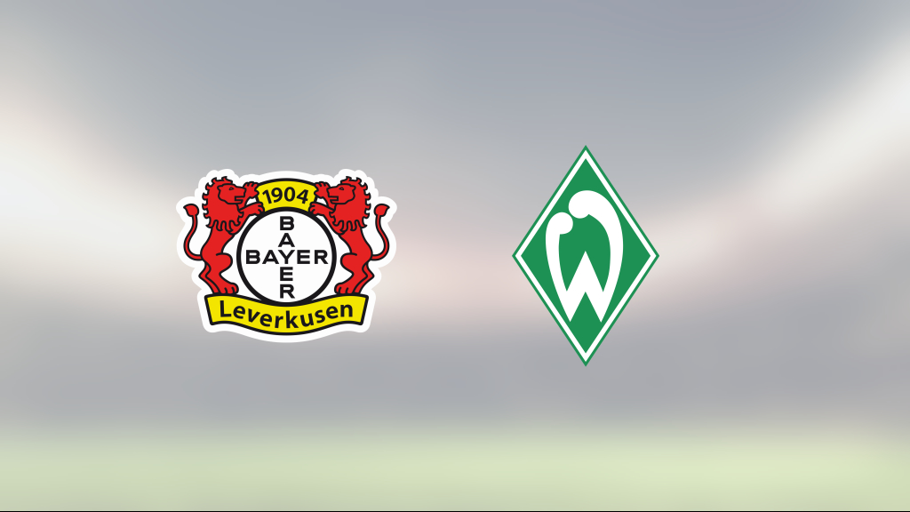 Stark insats när Werder Bremen tog poäng borta mot Bayer Leverkusen