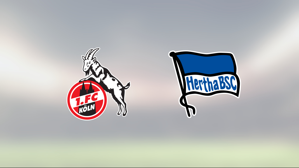 Mållös match när FC Köln mötte Hertha Berlin