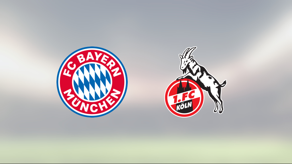 Bayern München tog rättvis seger mot FC Köln