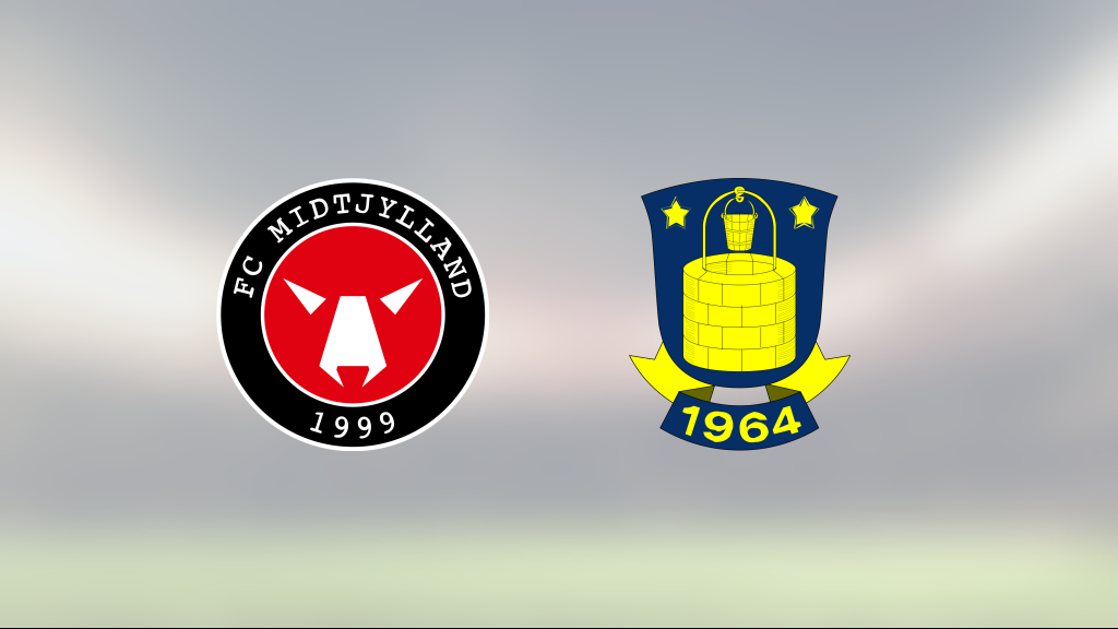 Midtjylland ny serieledare efter seger i toppmötet med Bröndby