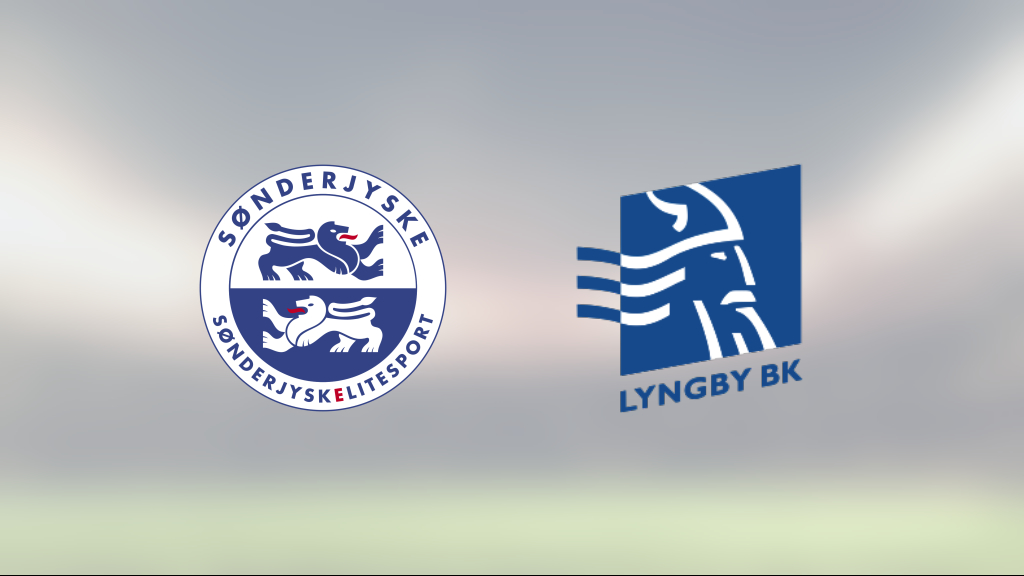 Jens Martin Gammelby gjorde två mål när Lyngby vann mot Sönderjyske