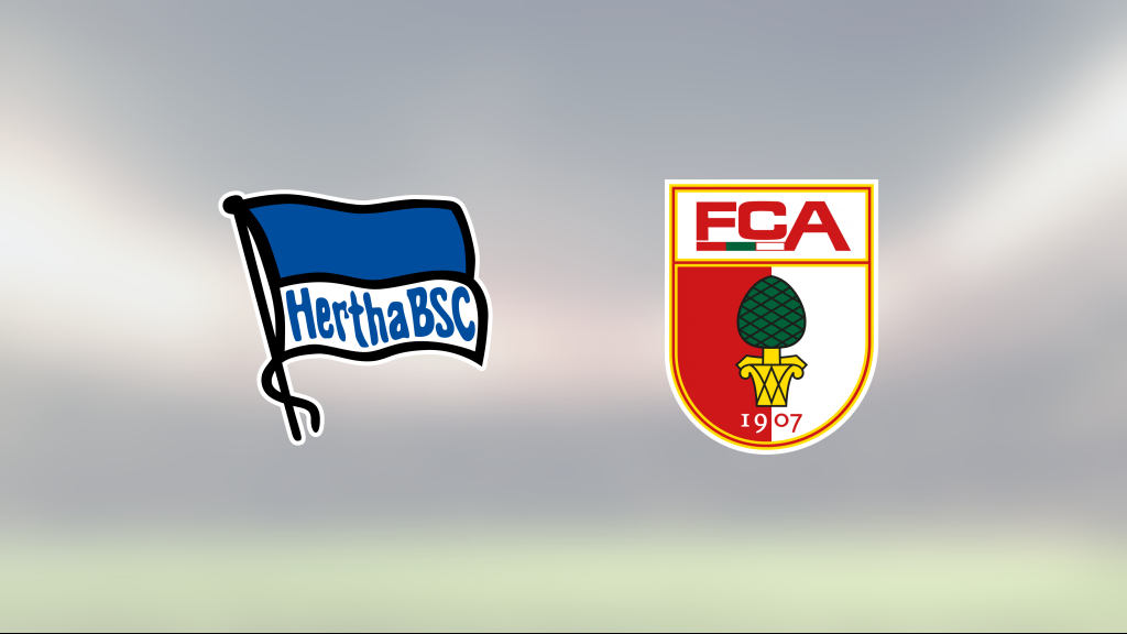 Hertha Berlin äntligen segrare igen efter vinst mot Augsburg