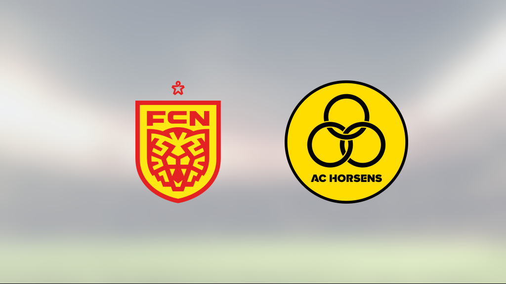 Nordsjälland och Horsens delade på poängen efter 2-2