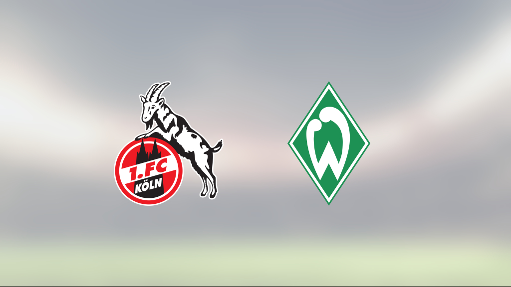 Oavgjort för FC Köln hemma mot Werder Bremen