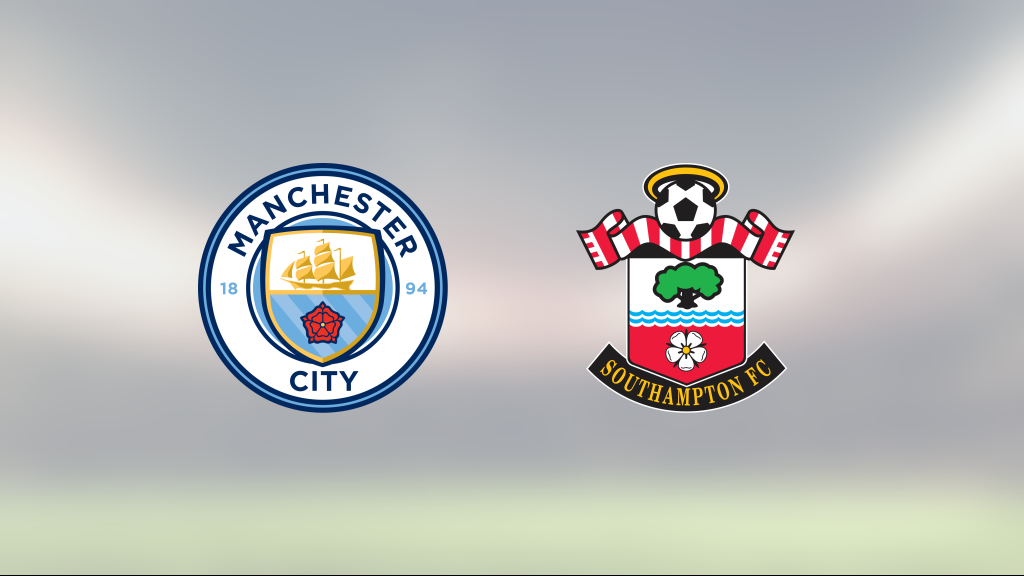 Manchester City klart bättre än Southampton på Etihad Stadium