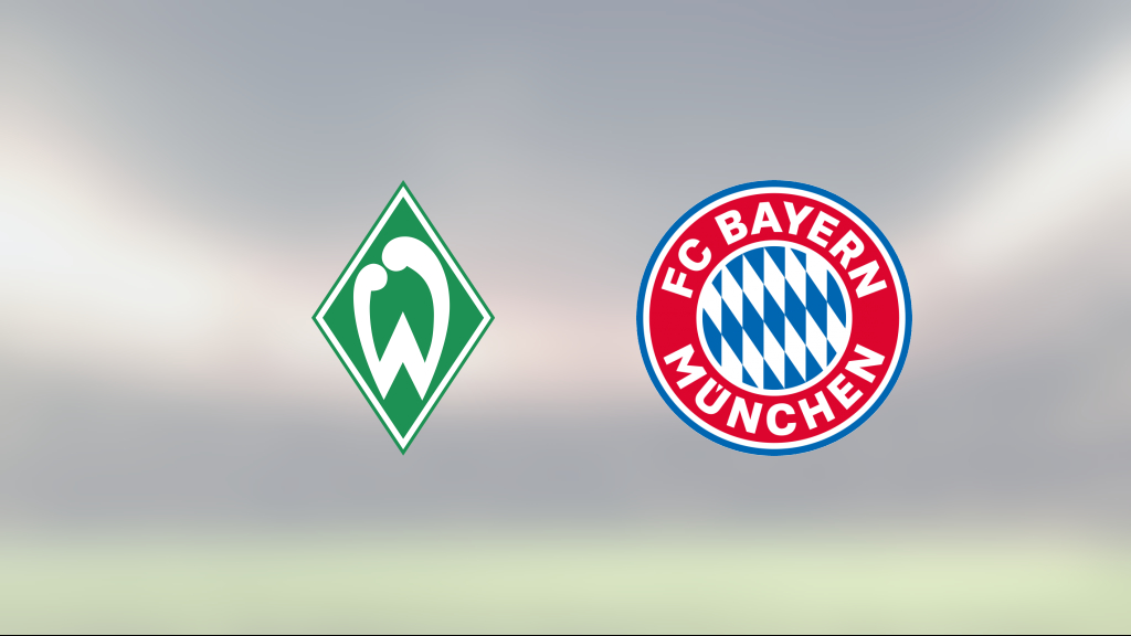 Seger för Bayern München på bortaplan mot Werder Bremen