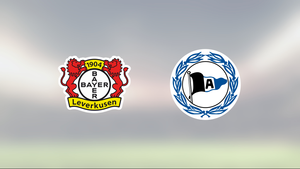 Segerlös svit bröts när Arminia Bielefeld vann mot Bayer Leverkusen med 2-1