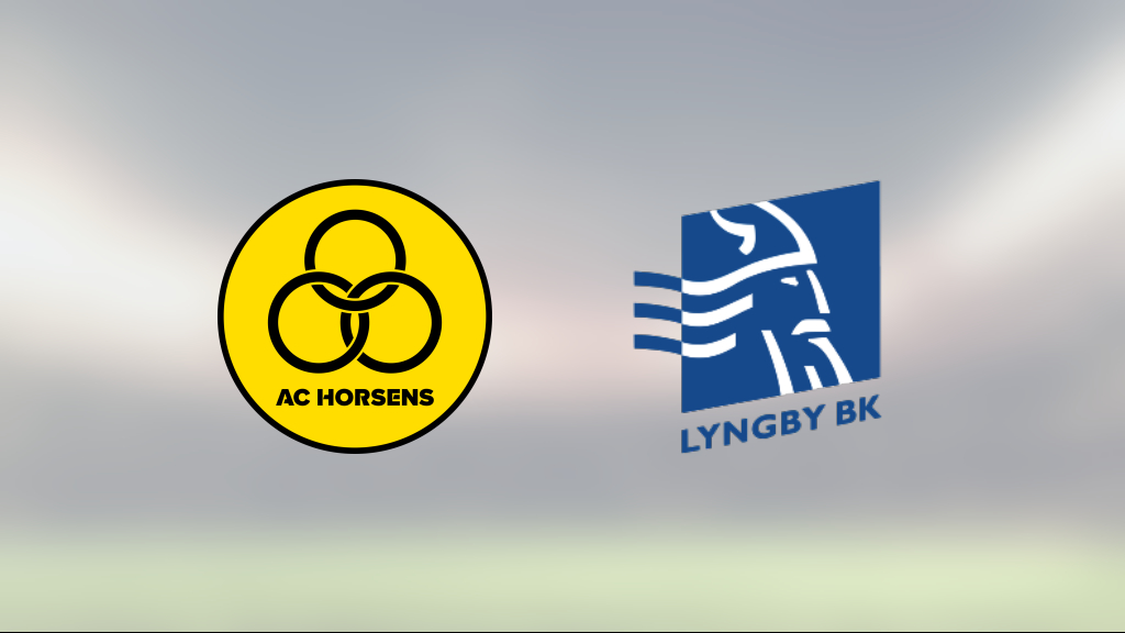 Lyngby vann trots uppryckning av Horsens