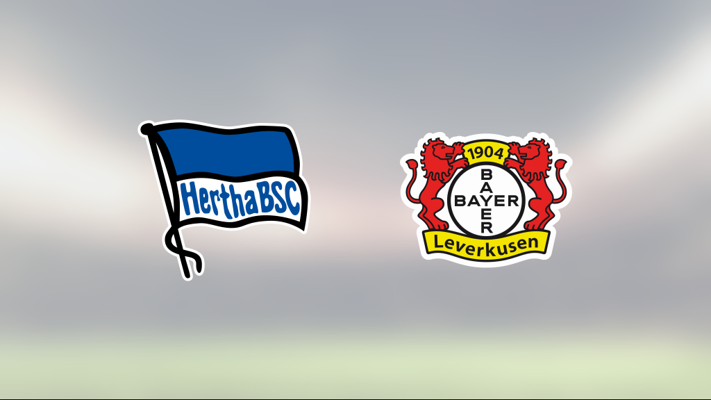 Seger för Hertha Berlin mot Bayer Leverkusen efter tidigt avgörande