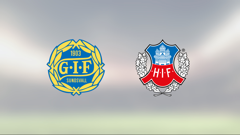 GIF Sundsvall och Helsingborg delade på poängen efter 2-2