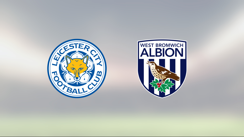 Stark första halvlek räckte för Leicester mot West Bromwich Albion