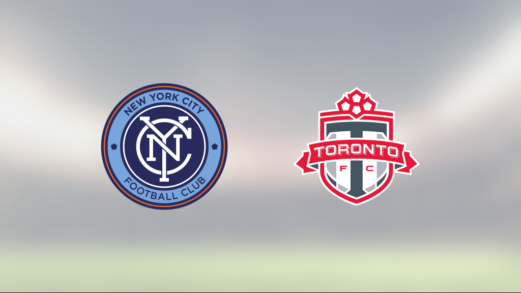 New York City och Toronto delade på poängen efter 1-1