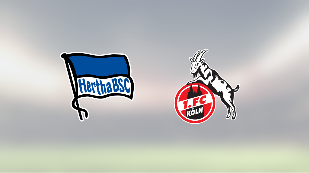 Obesegrade sviten håller i sig för Hertha Berlin – efter 0-0 mot FC Köln