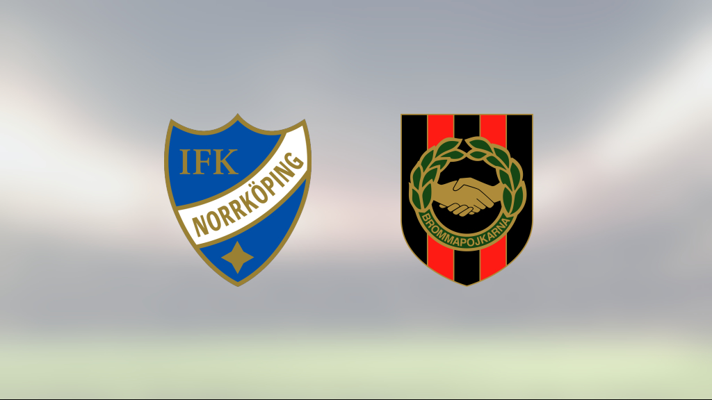 IFK Norrköping och Brommapojkarna delade på poängen efter 1-1