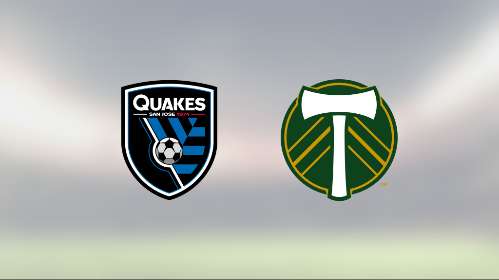 Portland segrade mot San Jose Earthquakes på bortaplan