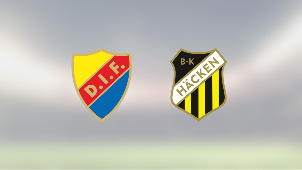 BK Häcken vann mot Djurgården – trots underläge i halvtid