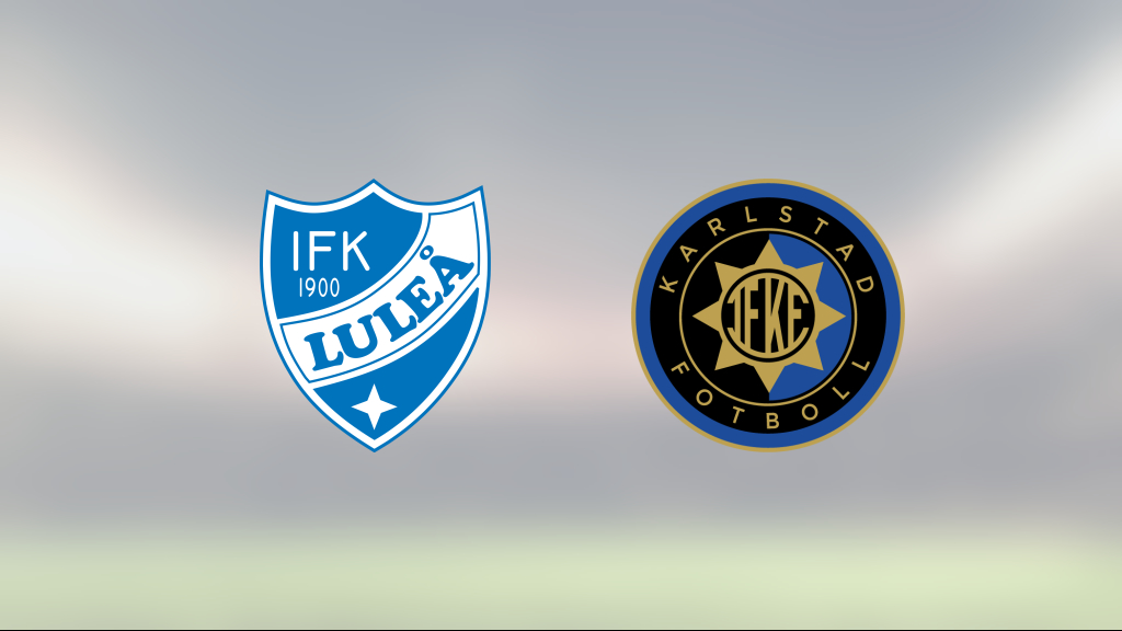 Oavgjort för IFK Luleå hemma mot Karlstad Fotboll