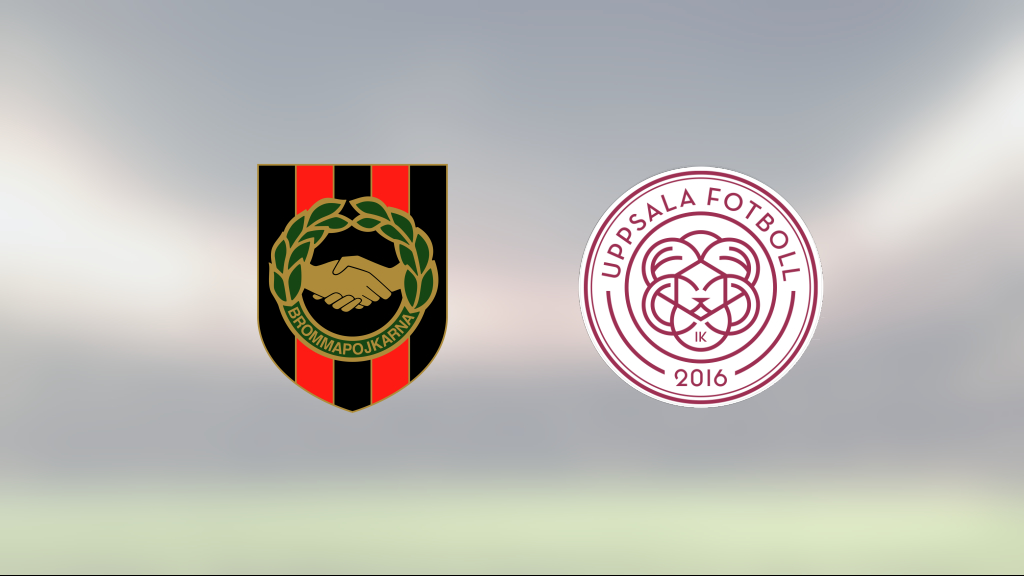 IK Uppsala ny serieledare efter 2-0 mot Brommapojkarna