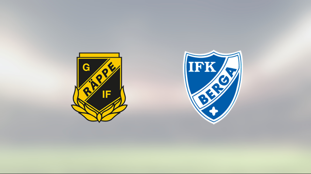 1–0-seger för Räppe mot IFK Berga – Oskar Gabrielsson matchhjälte