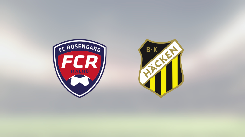 Seger för Rosengård i tidiga seriefinalen mot BK Häcken