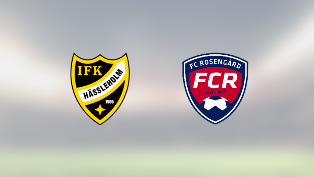 Segerlös svit bröts när Rosengård vann mot IFK Hässleholm med 2-1