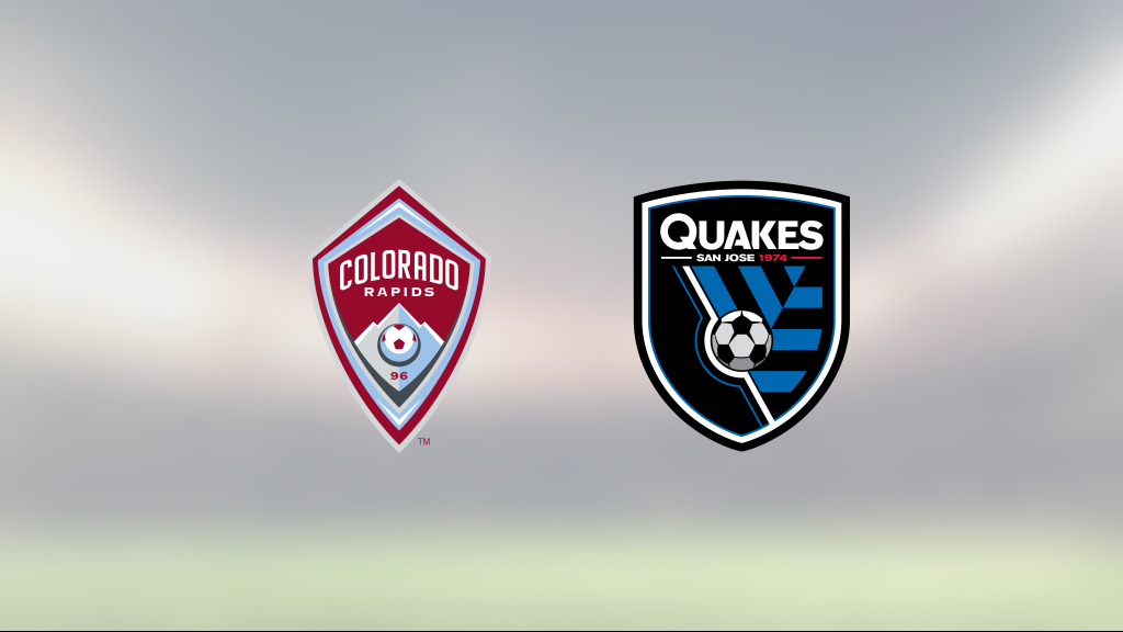 Oavgjort för Colorado Rapids hemma mot San Jose Earthquakes