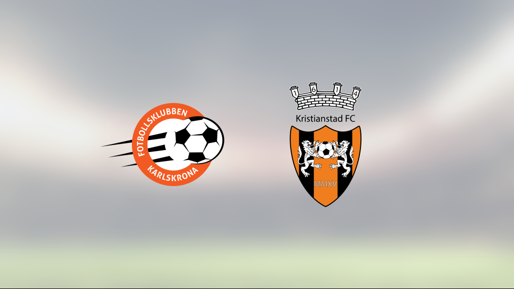 Samuel Wikström tvåmålsskytt för Kristianstad i segern mot FK Karlskrona