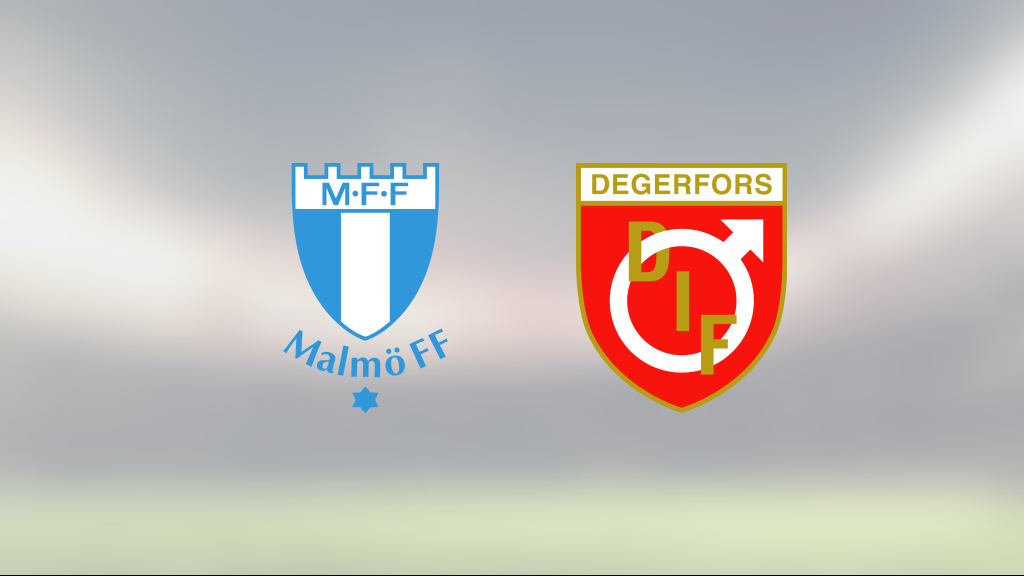 Malmö ny serieledare efter seger mot Degerfors