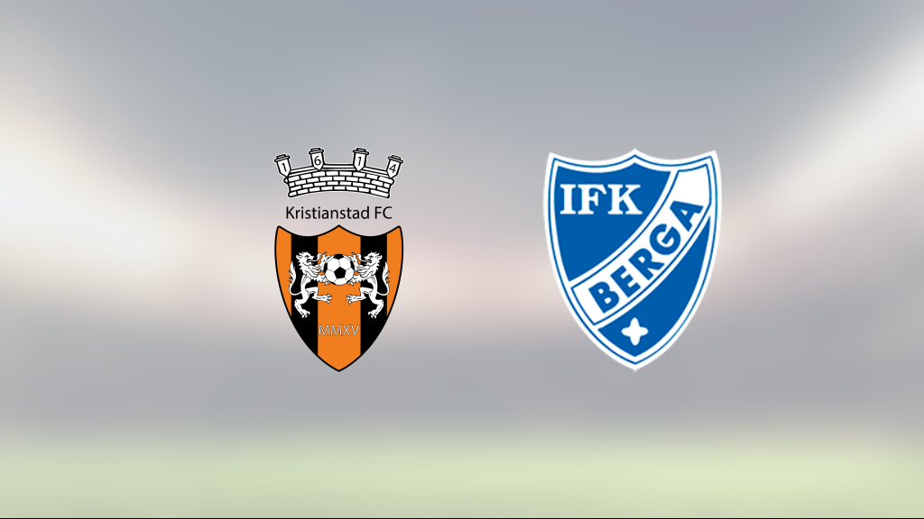 Kristianstad tog hem mötet med IFK Berga på G:a Idrottsplatsen