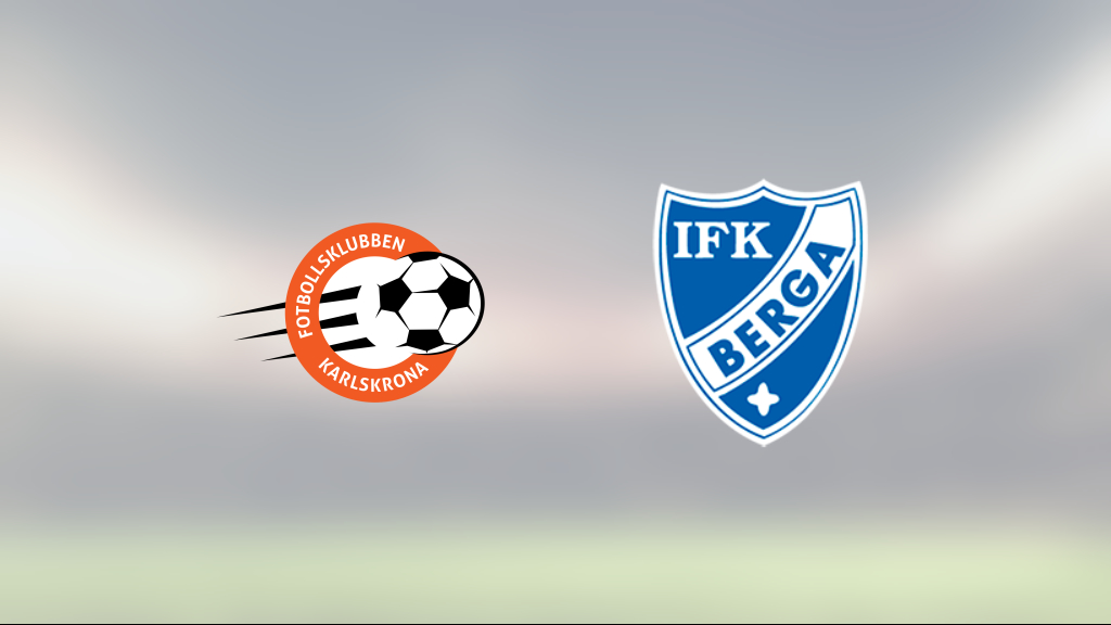 Simon Hansson räddade poäng när FK Karlskrona kryssade mot IFK Berga