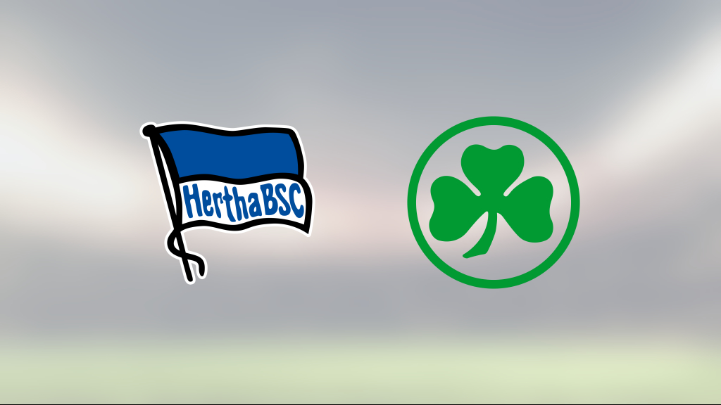 Hertha Berlin vann mot Greuther Fürth på Olympiastadion