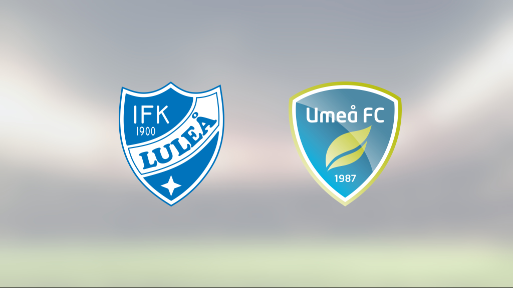 Jonathan Lundbäck avgjorde när Umeå FC sänkte IFK Luleå