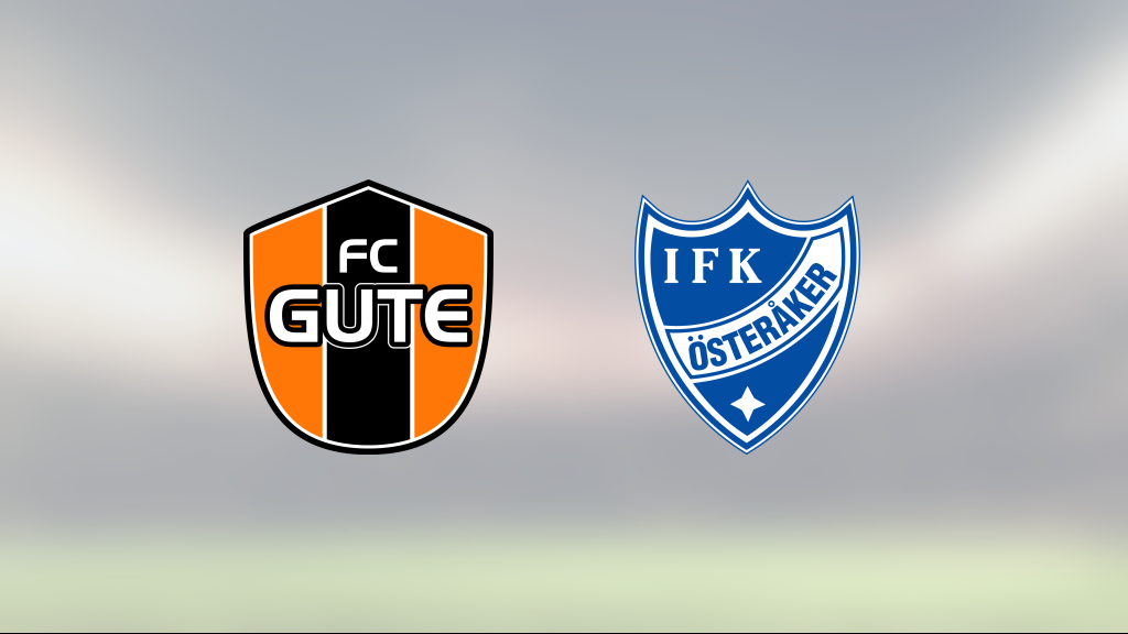 Segerlös svit bröts när Österåker vann mot FC Gute med 2-0