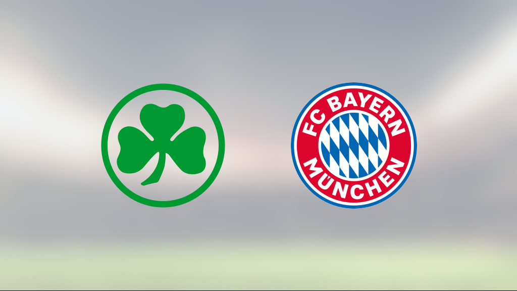 Segerraden förlängd för Bayern München – besegrade Greuther Fürth