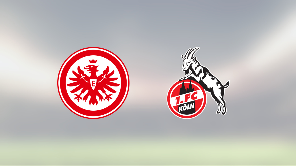 Eintracht Frankfurt och FC Köln delade på poängen efter 1-1