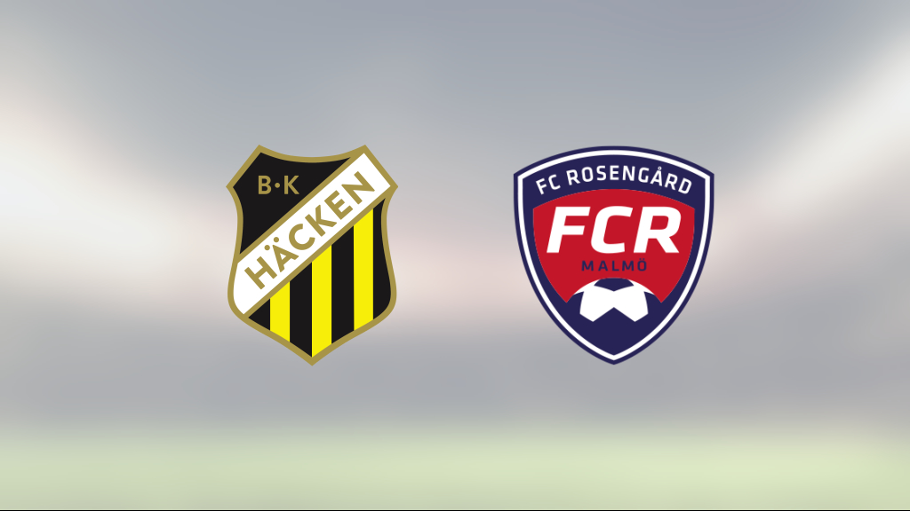 BK Häcken vann tidiga seriefinalen mot Rosengård med 2-0