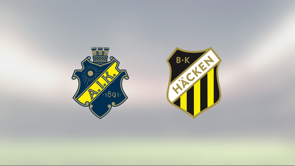 BK Häcken svårslaget – tionde matchen i rad med poäng efter 0-0