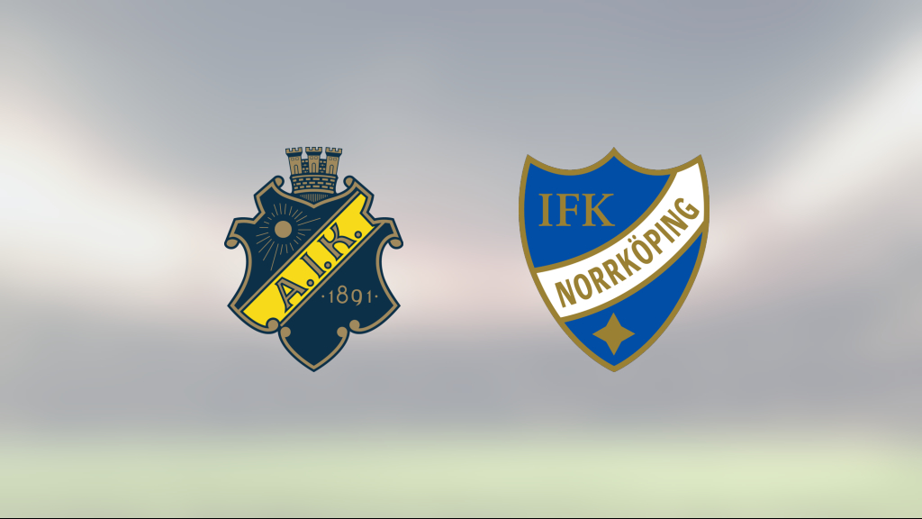 1–0-seger för AIK mot IFK Norrköping – Nicolas Stefanelli matchhjälte