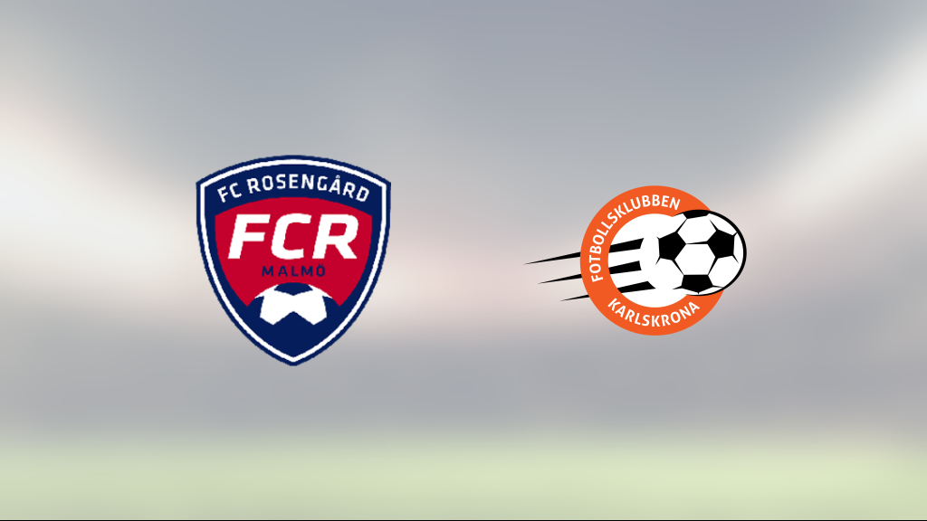 1–0-seger för Rosengård mot FK Karlskrona – Philip Cascalheira matchhjälte