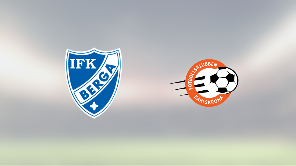 FK Karlskrona avgjorde före paus mot IFK Berga