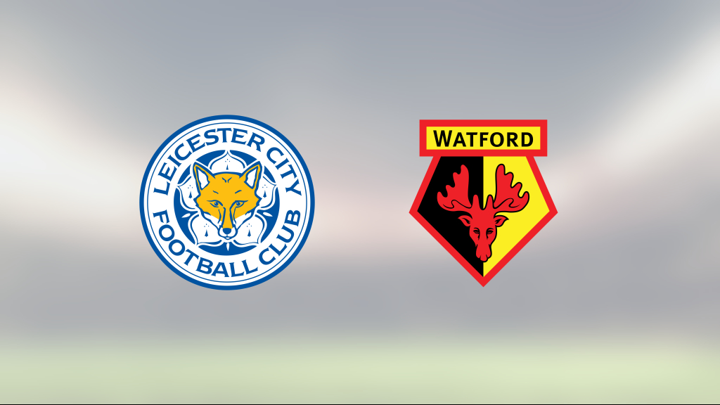 Jamie Vardy gjorde två mål när Leicester vann mot Watford