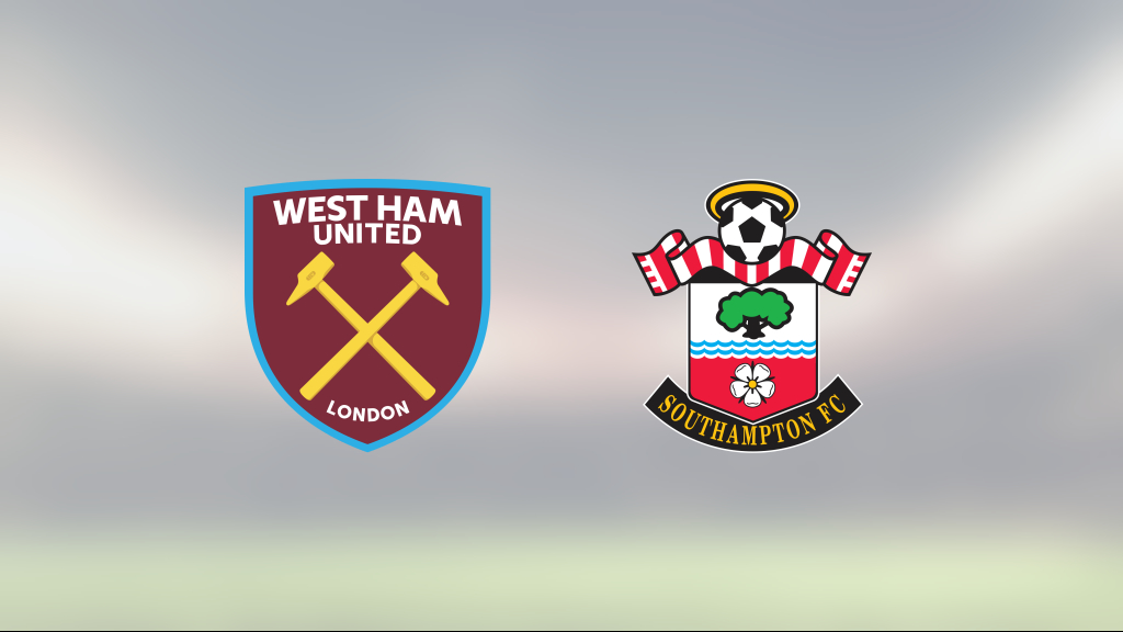 Segerlös svit bröts när Southampton vann mot West Ham med 3-2